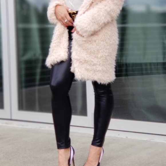 MODA ME COUTURE Pants - BLACK Latex Leggings Hot!